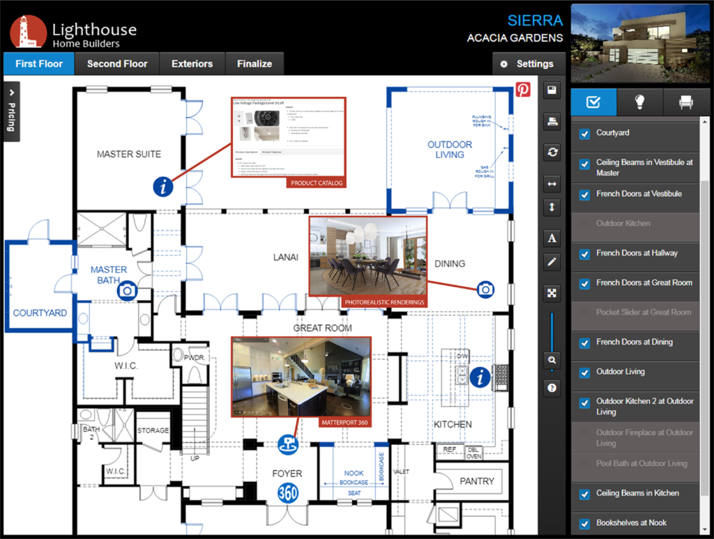New Interactive Floor Plans Tool Aterra Designs